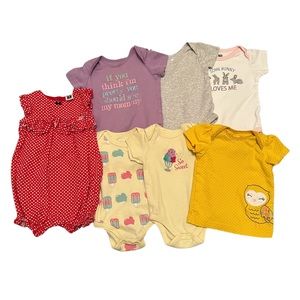 Baby girl summer clothes size 6-9 month bundle 👧🏻☀️